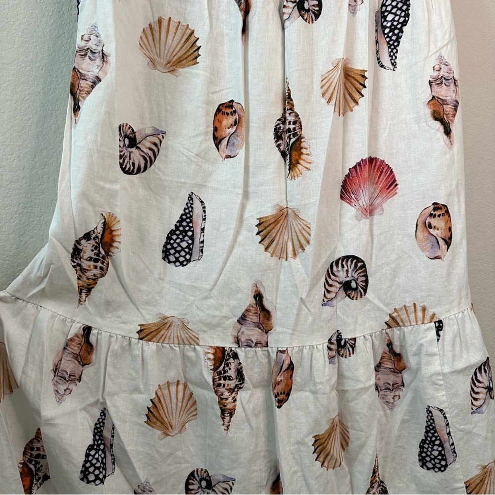 Show Me Your Mumu Seashell Long Maxi Dress SZ L - Picture 4 of 6